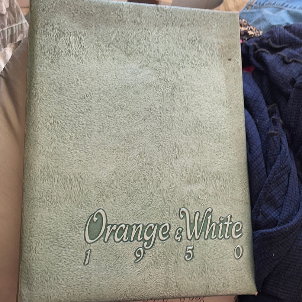 Vintage 1950 high school year book